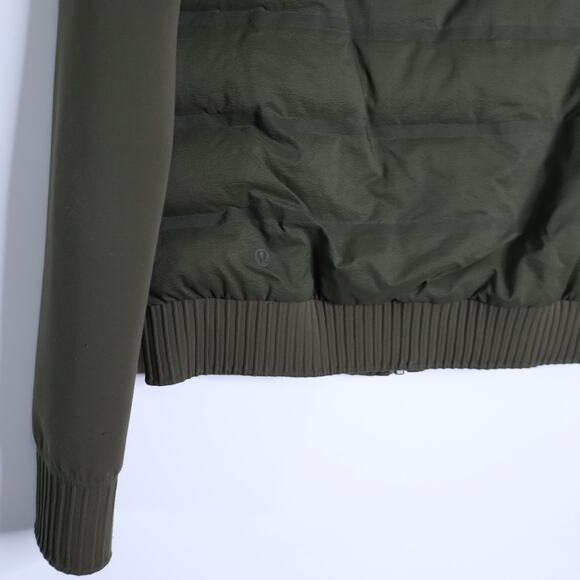 LULULEMON Reversible Down Around Bomber Jacket Armory 800 Down Fill Women's 6 - Picture 8 of 11